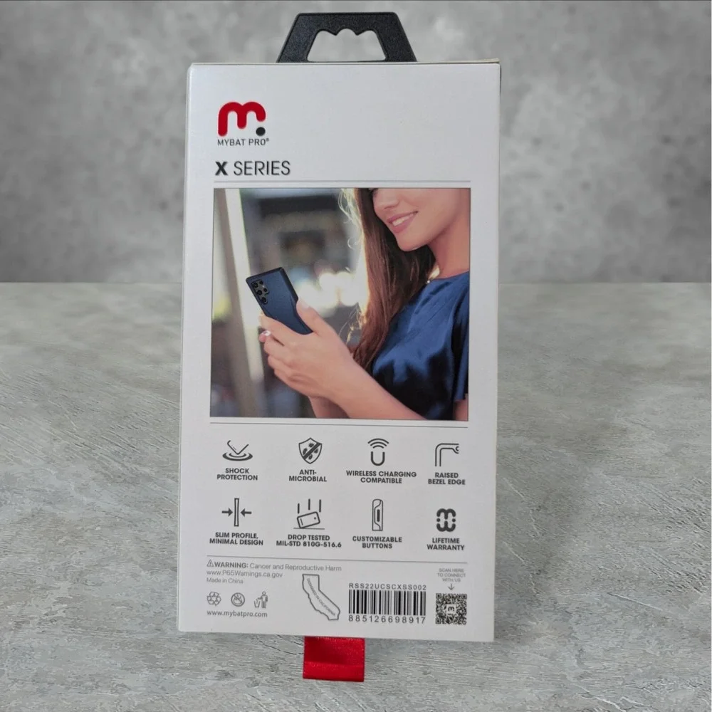 Mybat Pro X Series Case For‎ Samsung Galaxy S22 Ultra - Navy Blue T4